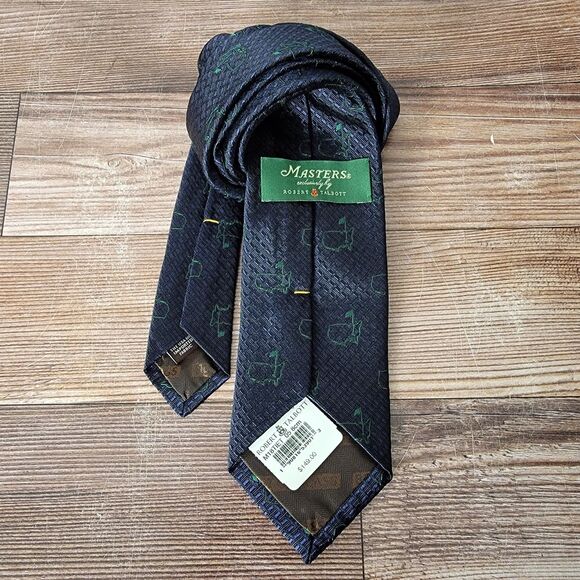 Masters Robert Talbott RARE 100% Silk Tie Blue Green W-3.25" L-59" NWT - Picture 1 of 7